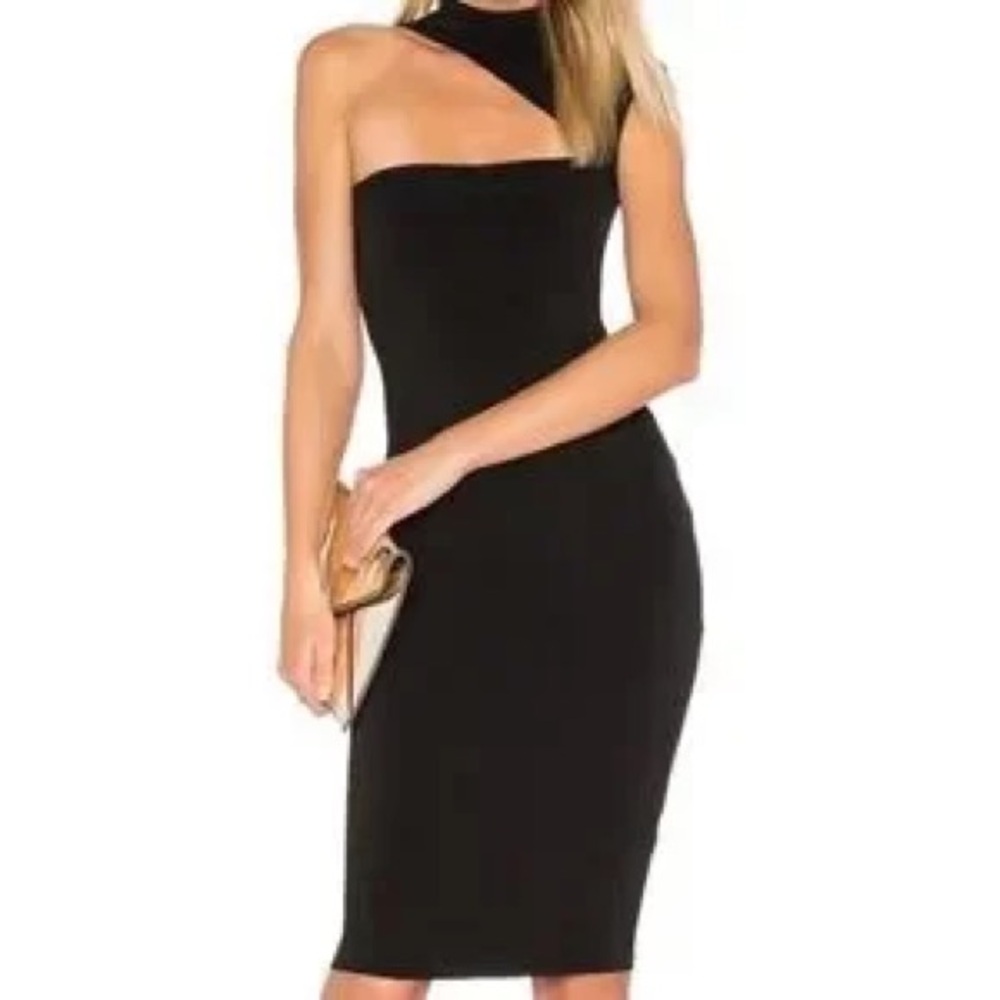 Nookie Black One-Shoulder Dress